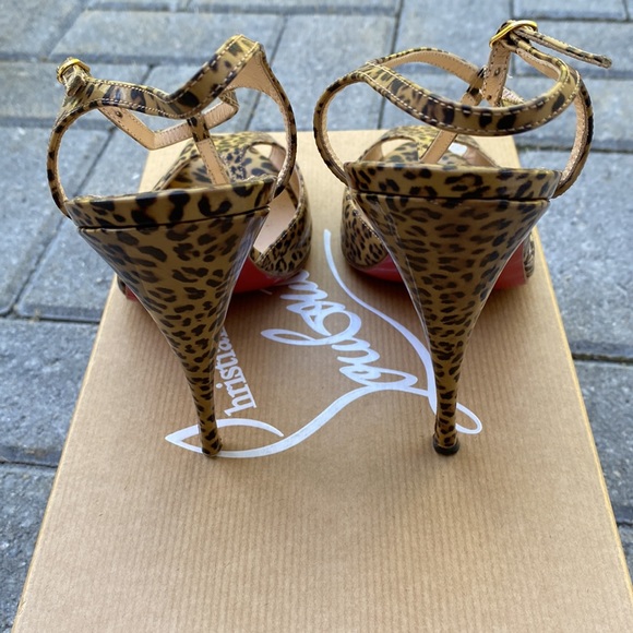Cheetah Peep-toe Louboutin - Picture 2 of 8
